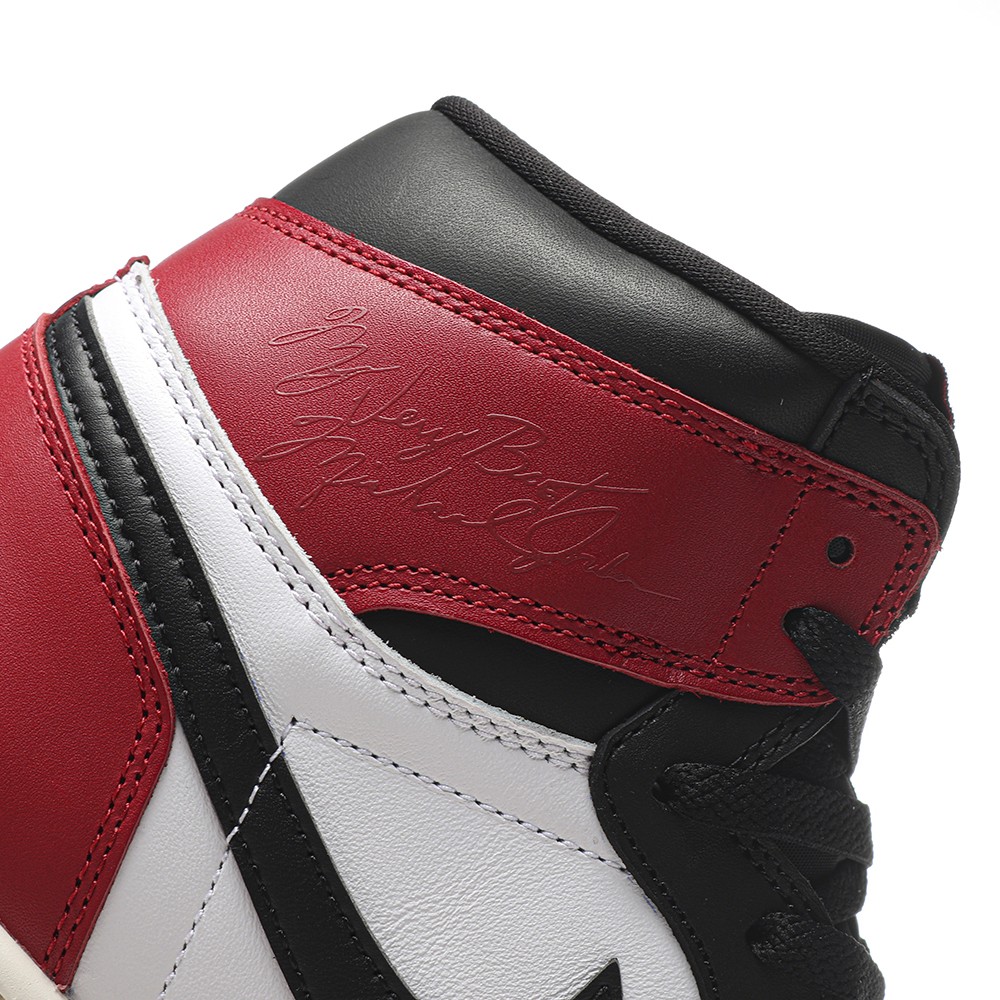 TBkicks Jordan 1 Retro High OG Black Toe Reimagined