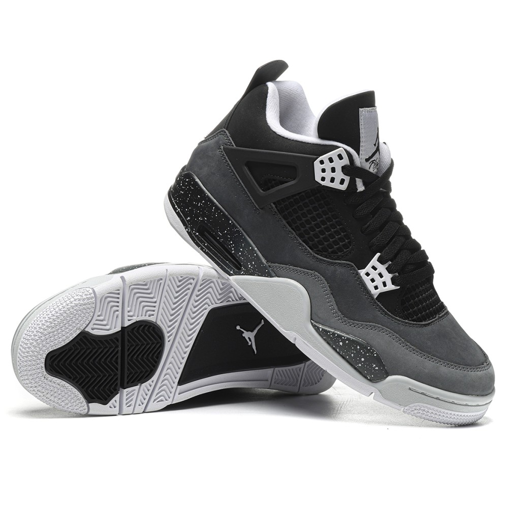 TBkicks Jordan 4 Retro Fear (2024)  Black White