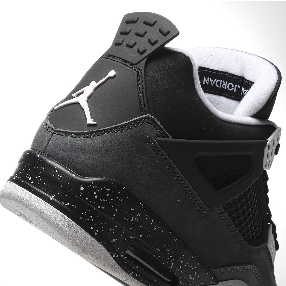TBkicks Jordan 4 Retro Fear (2024)  Black White