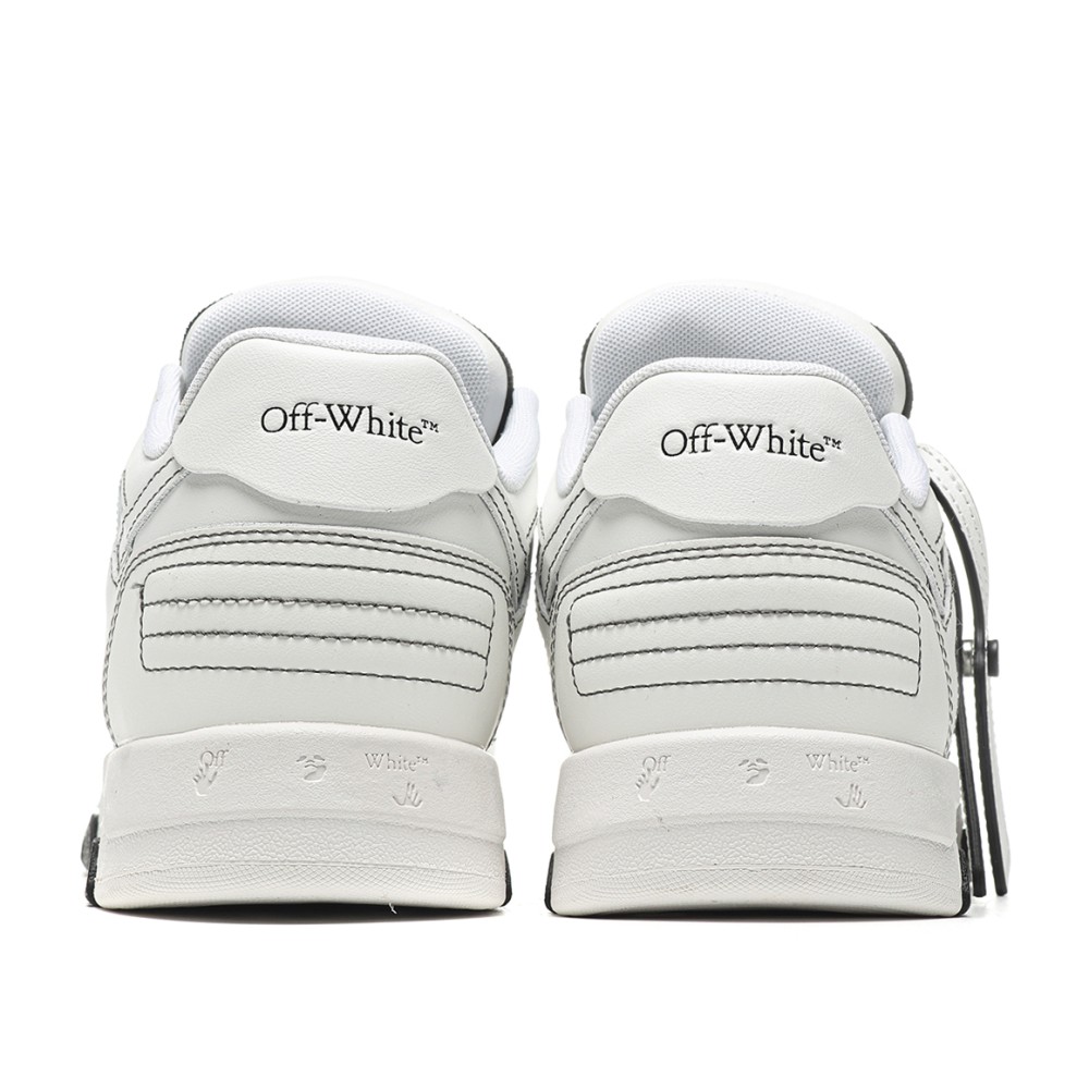 TBkicks OFF-WHITE Out Of Office OOO Low Tops Black White
