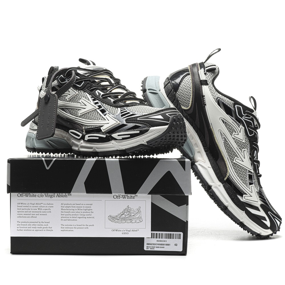 TBkicks OFF-WHITE Be Right Back Grey Black