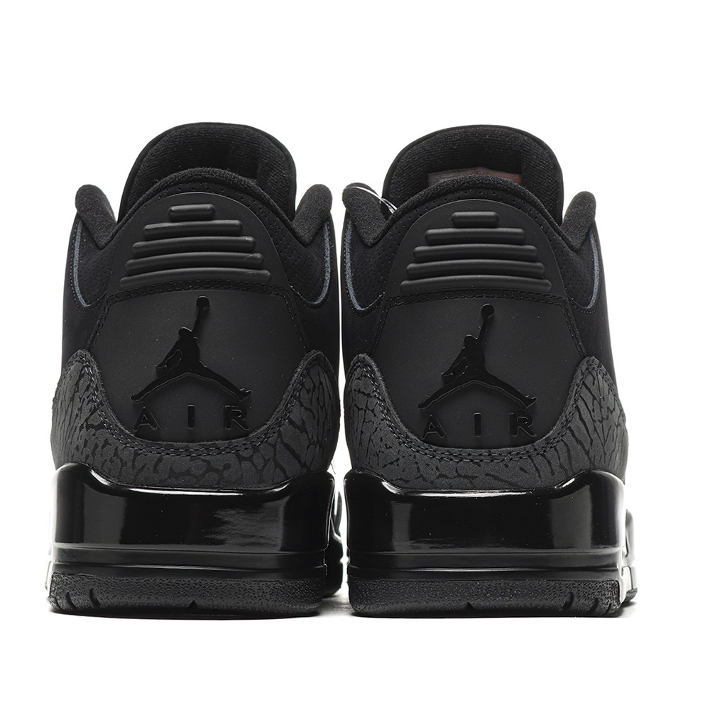 TBkicks Jordan 3 Retro Black Cat  BLACK/DARK CHARCOAL-BLACK