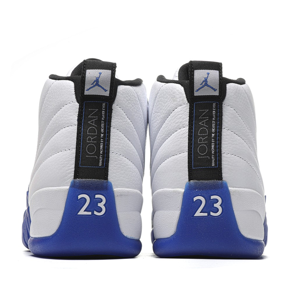 TBkicks Air Jordan Air Jordan 12 Retro   White ,blue and black