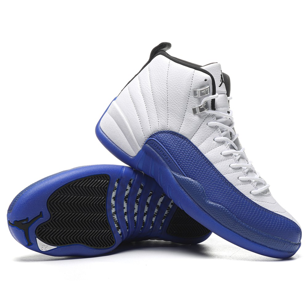 TBkicks Air Jordan Air Jordan 12 Retro   White ,blue and black