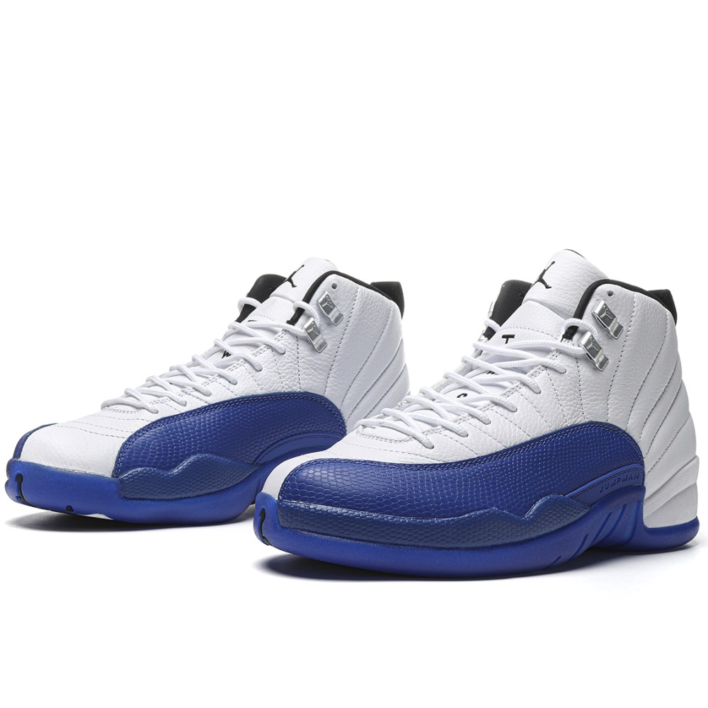 TBkicks Air Jordan Air Jordan 12 Retro   White ,blue and black