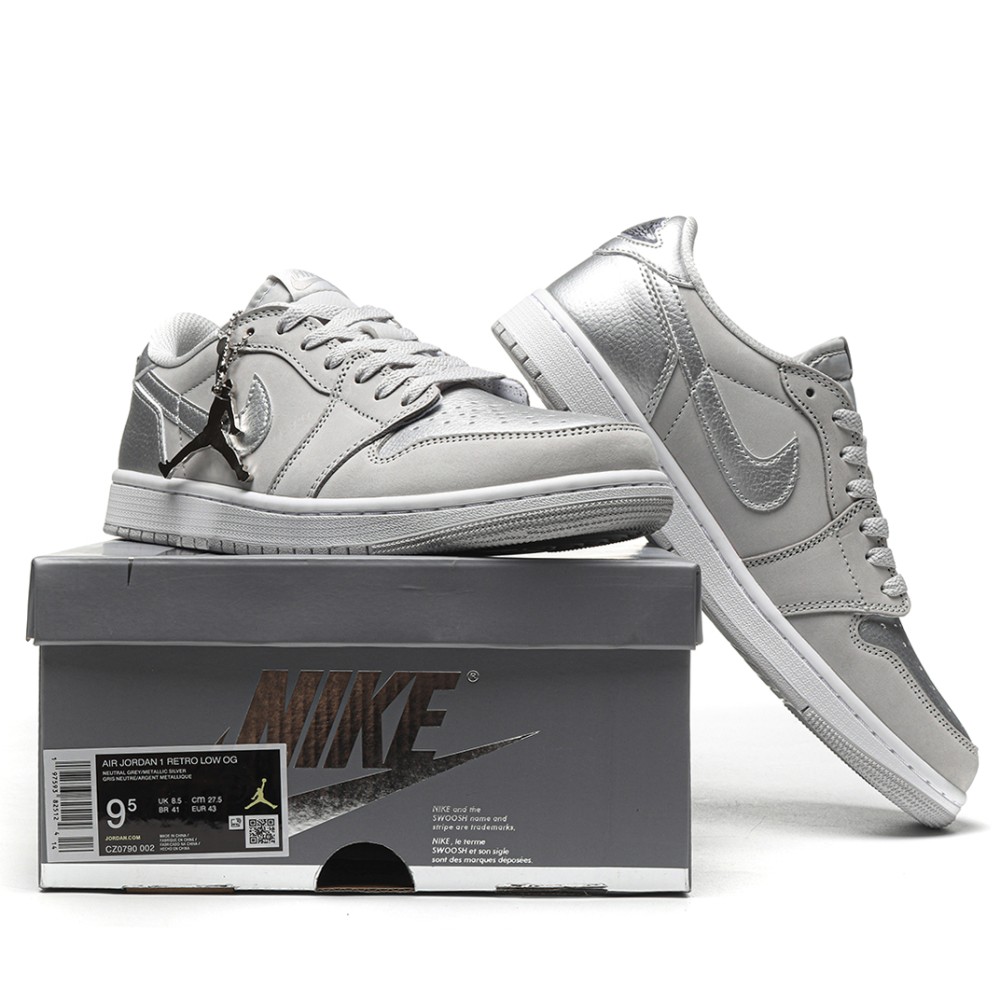 TBkicks Jordan 1 Low OG Metallic Silve