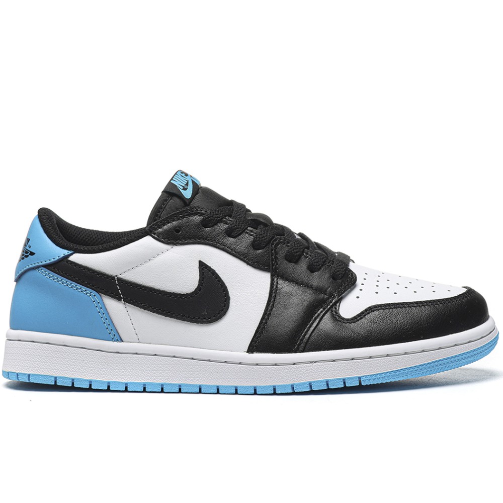 TBkicks Jordan 1 Retro Low OG Black Dark Powder Blue
