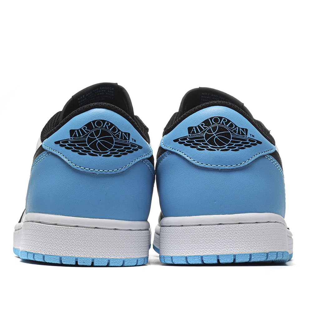 TBkicks Jordan 1 Retro Low OG Black Dark Powder Blue