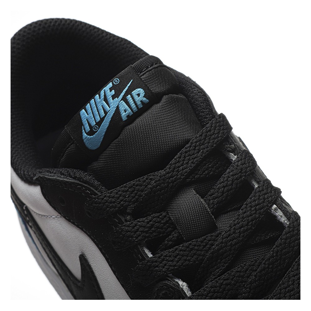 TBkicks Jordan 1 Retro Low OG Black Dark Powder Blue