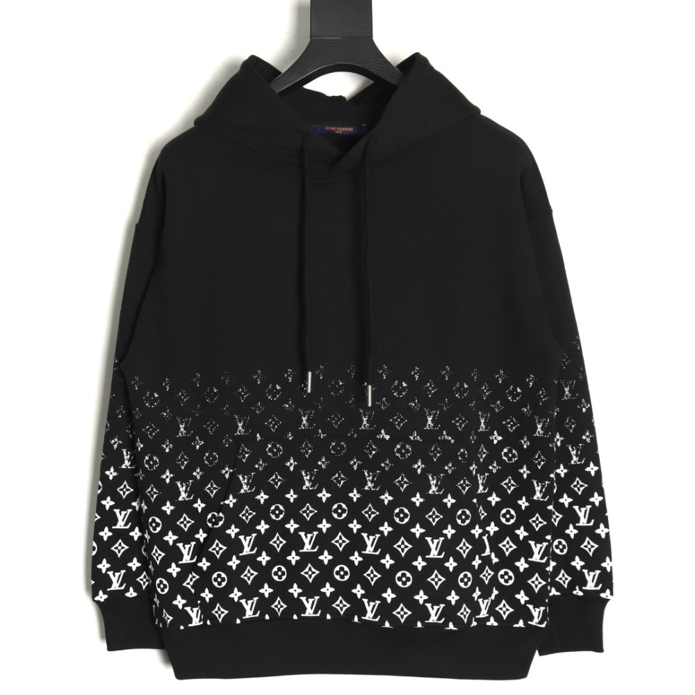 TBKicks Lou1s V1tton  Classic Gradient Old Flower Hooded Sweatshirt