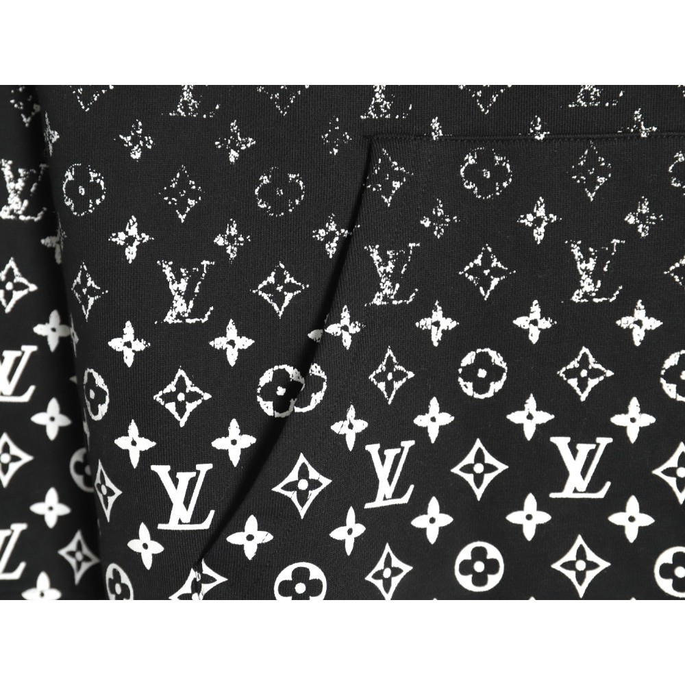 TBKicks Lou1s V1tton  Classic Gradient Old Flower Hooded Sweatshirt