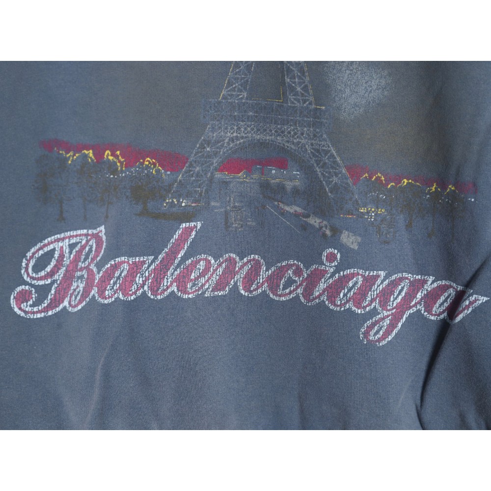 TBKicks Balenc1aga Parisian 24ss Paris Eiffel Tower Hooded Sweatshirt
