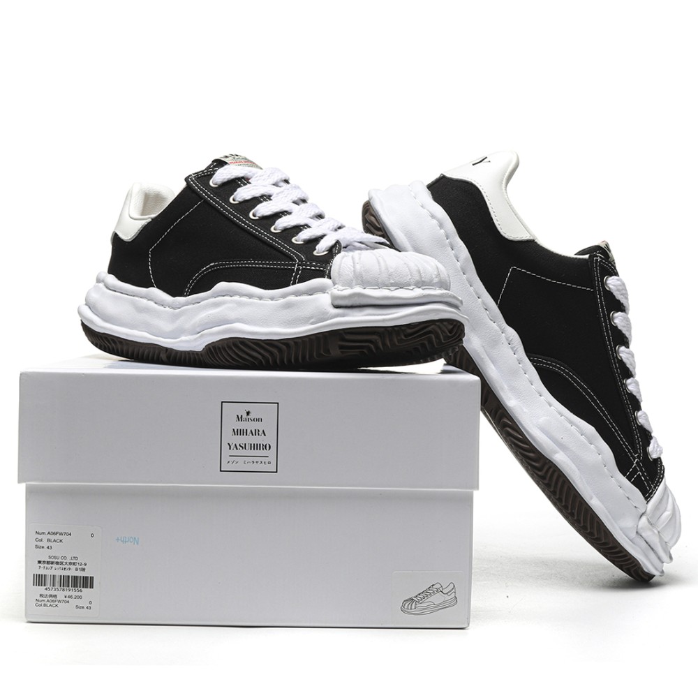 TBkicks Maison Mihara Yasuhiro Hank OG Sole Canvas Low Black