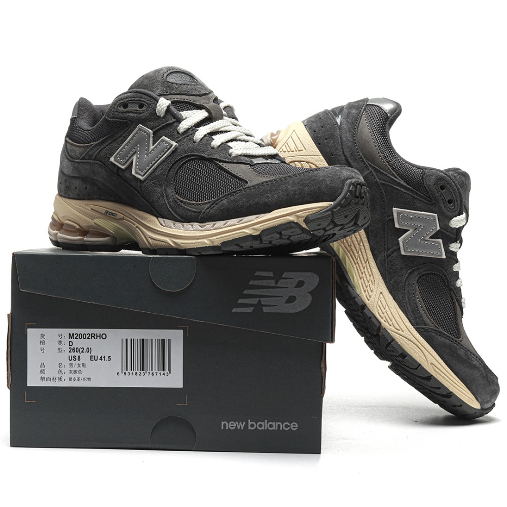 TBkicks New Balance 2002R Black Dark Grey