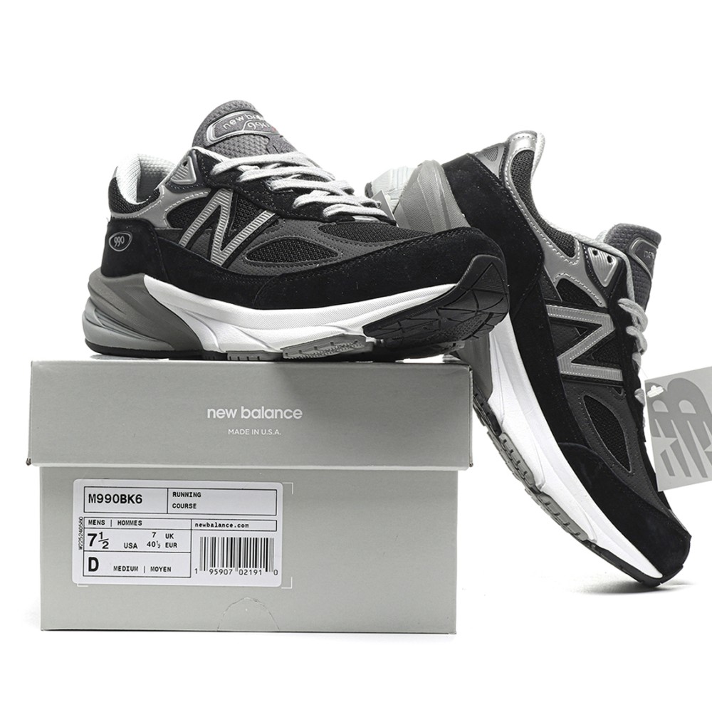 TBkicks New Balance 990v6 MiUSA Black Grey White
