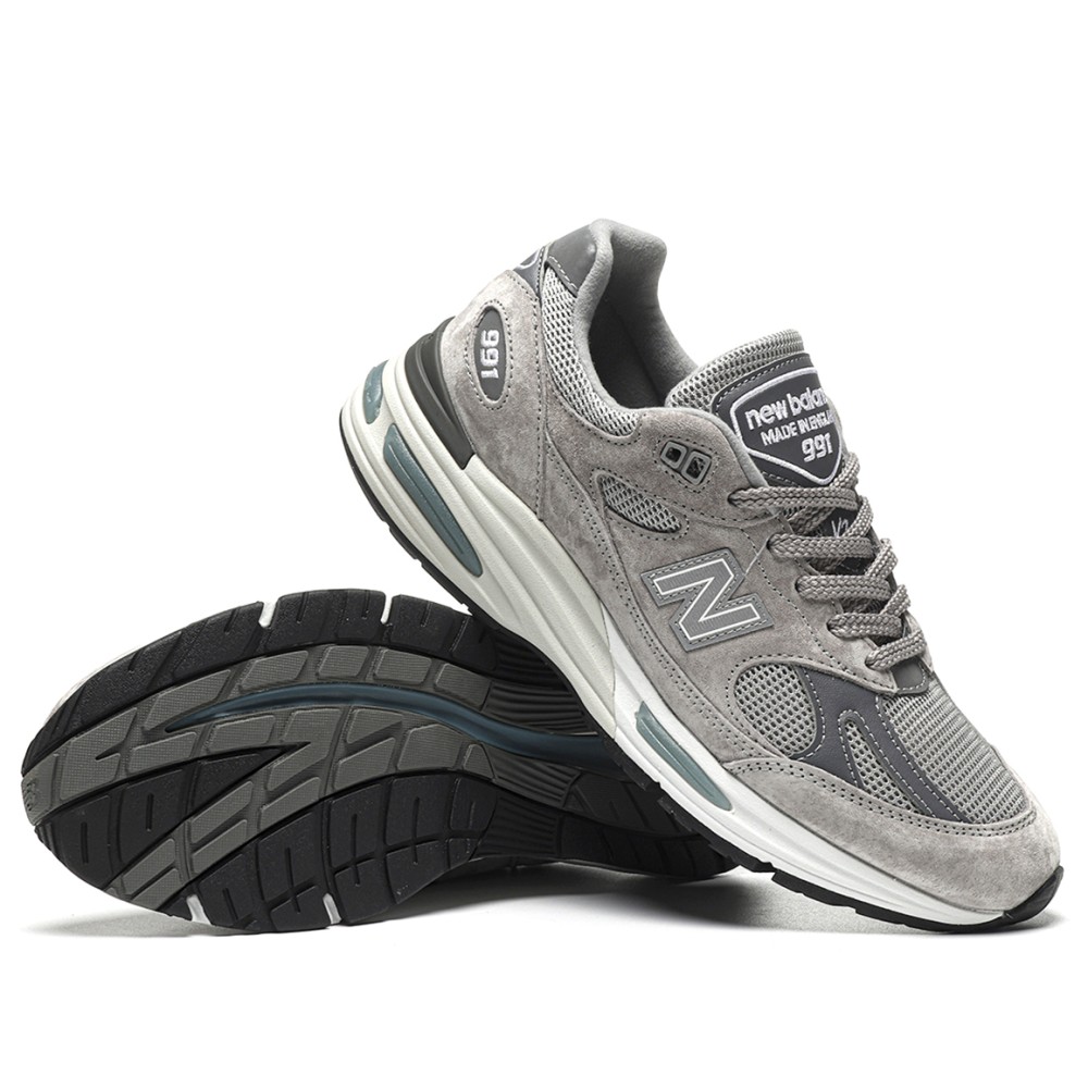 TBkicks New Balance 991v2 MiUK Rock Ridge Grey