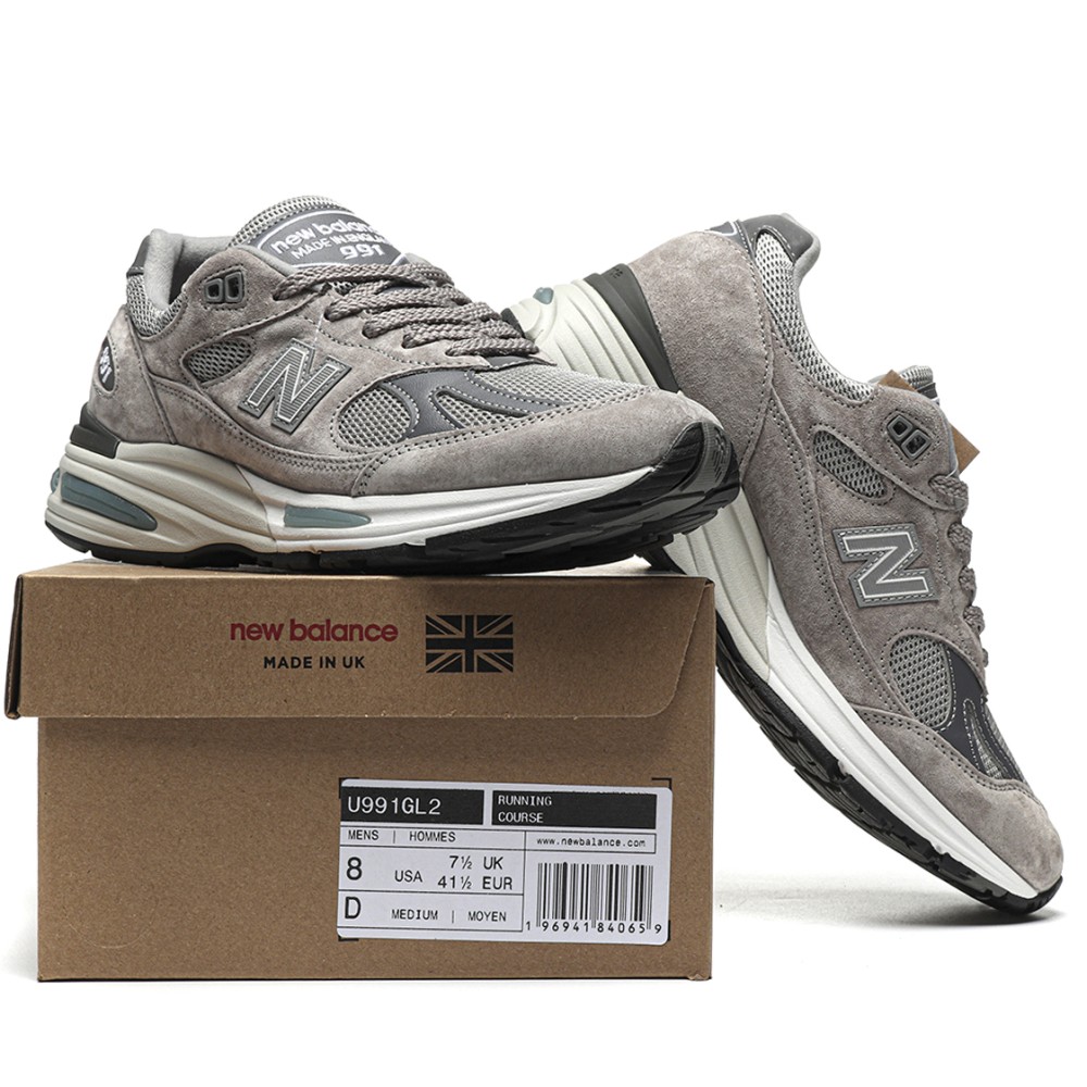 TBkicks New Balance 991v2 MiUK Rock Ridge Grey