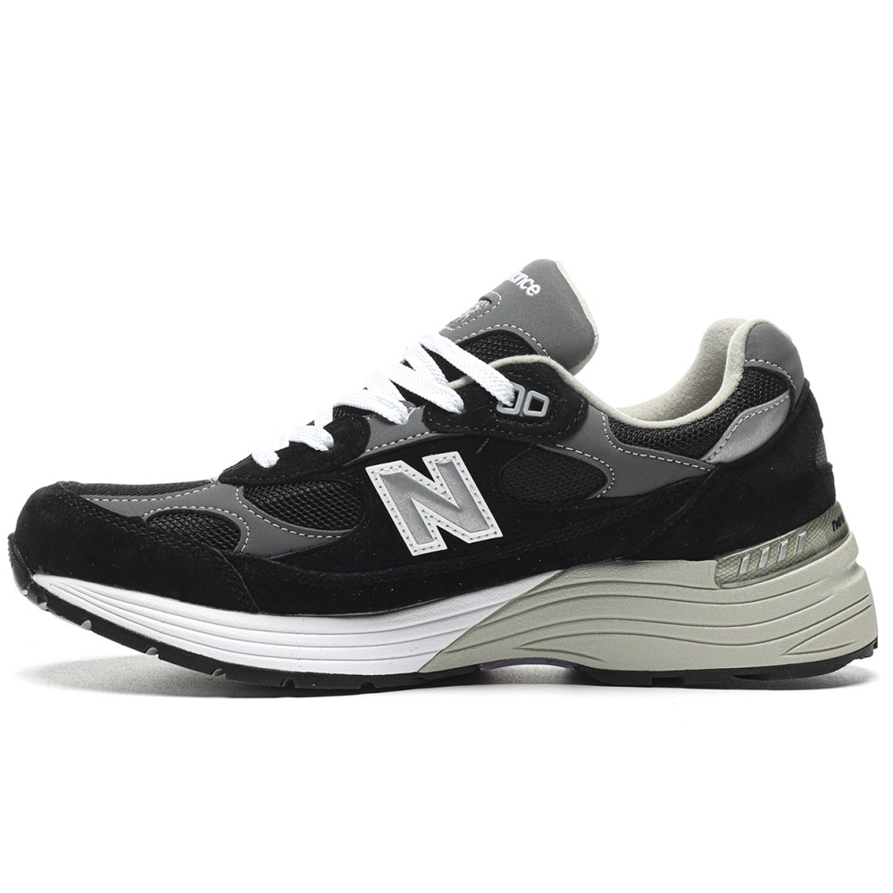 TBkicks New Balance 992 Black Grey Suede