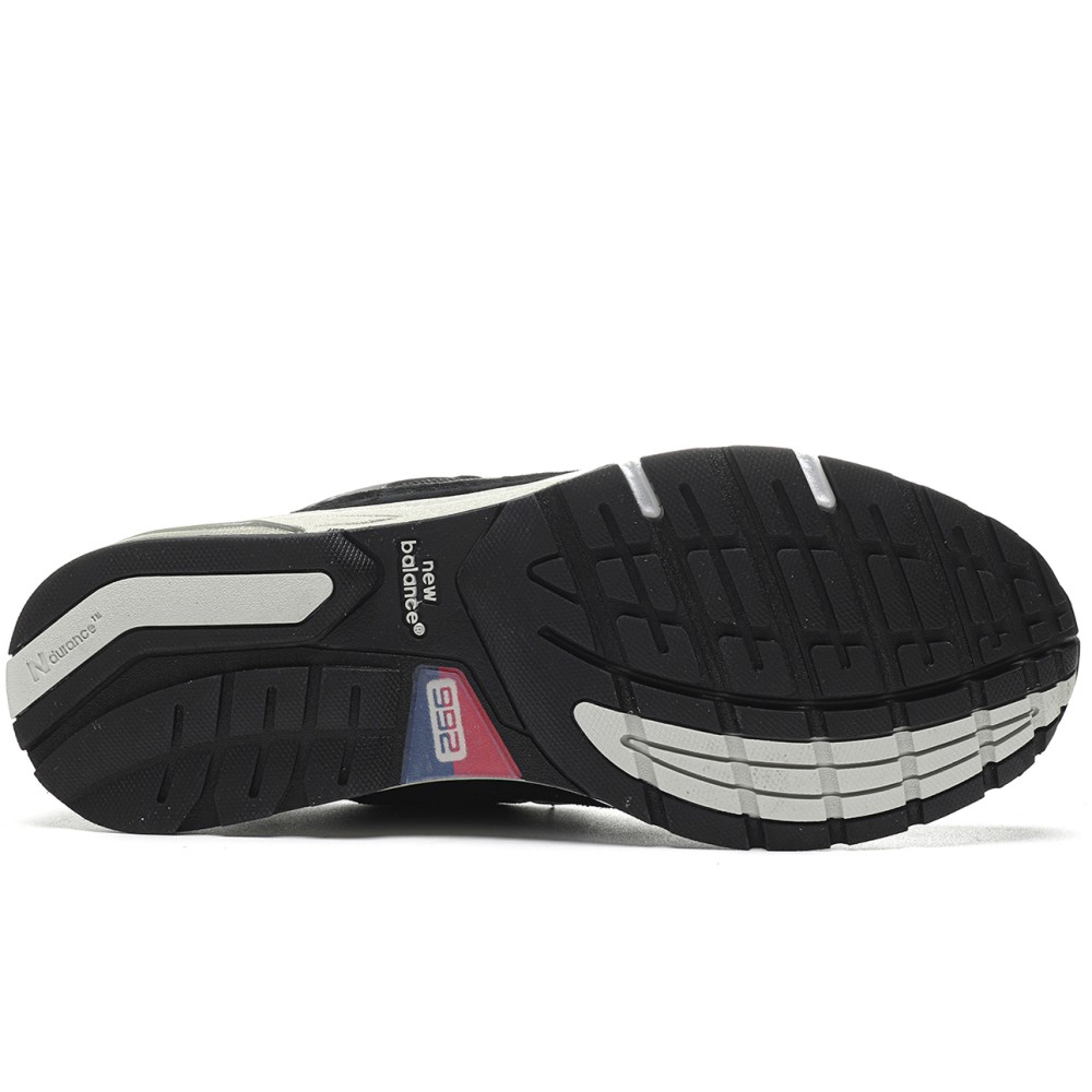 TBkicks New Balance 992 Black Grey Suede
