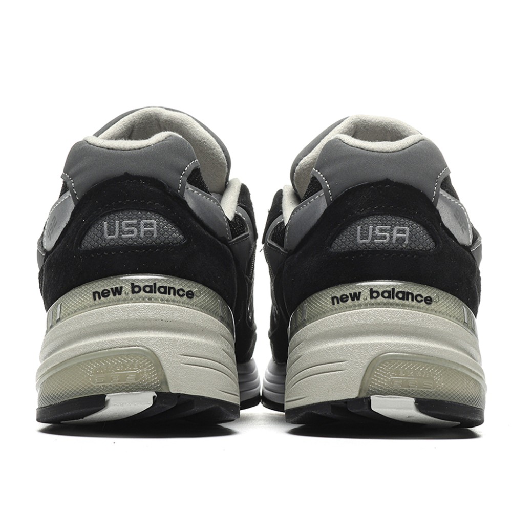 TBkicks New Balance 992 Black Grey Suede