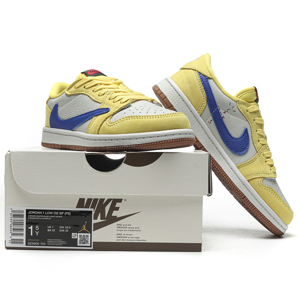 TBkicks  Jordan 1 Retro Low OG SP Travis Scott Canary (PS)