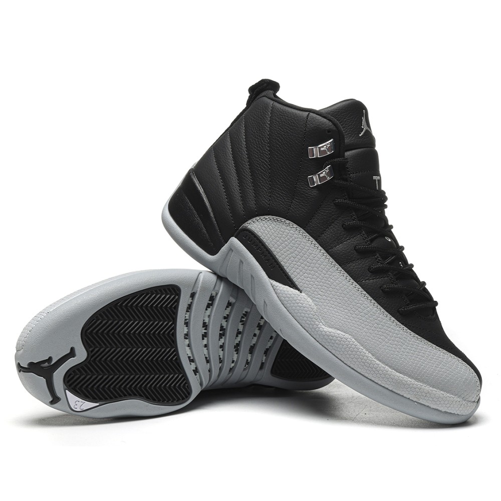 TBkicks Air Jordan 12 Retro Barons  black and gray