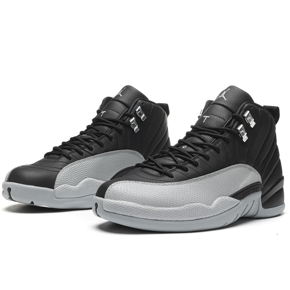 TBkicks Air Jordan 12 Retro Barons  black and gray