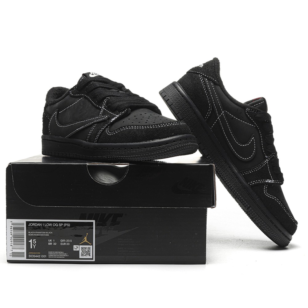 TBkicks  Jordan 1 Retro Low OG SP Travis Scott Black Phantom (PS)