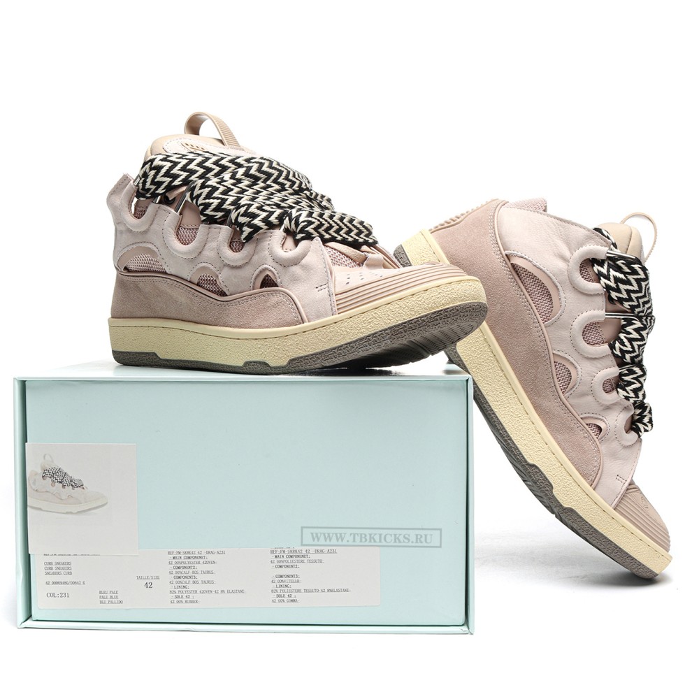 TBkicks 1ANV1N Leather Curb Pink
