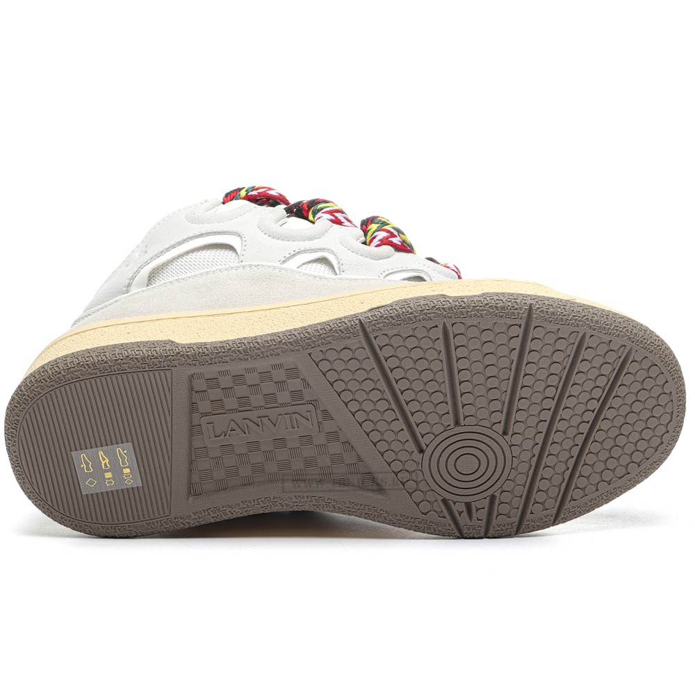 TBkicks 1ANV1N Leather Curb White Ivory