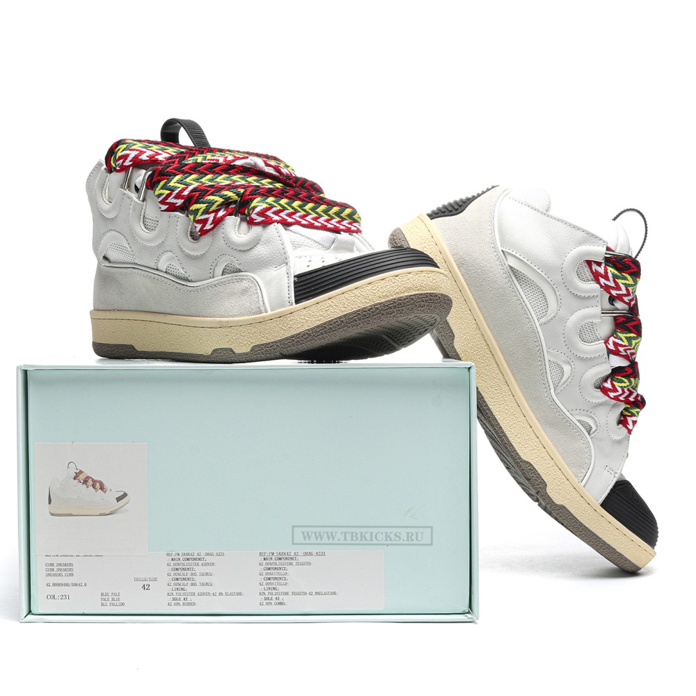 TBkicks 1ANV1N Leather Curb White Ivory
