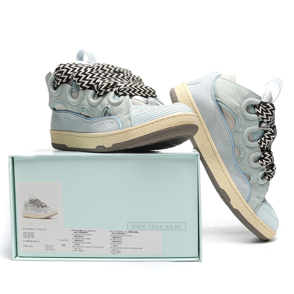 TBkicks 1ANV1N Leather Curb Light Blue Gum