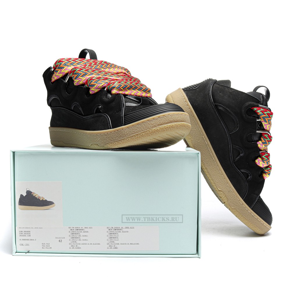 TBkicks 1ANV1N Leather Curb Black