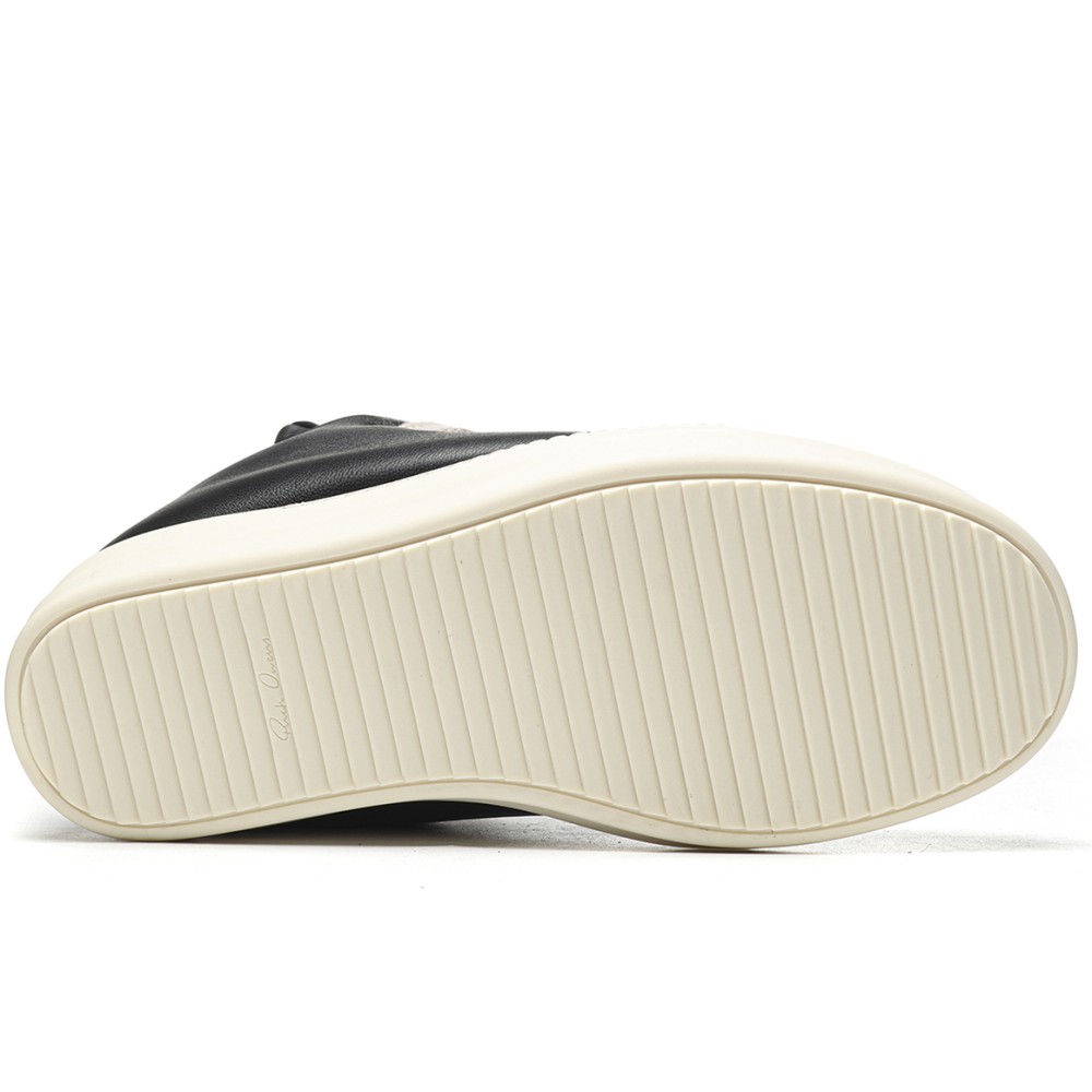 TBkicks R1ck Owens Jumbo Lace Padded Sneaks Low Black Milk