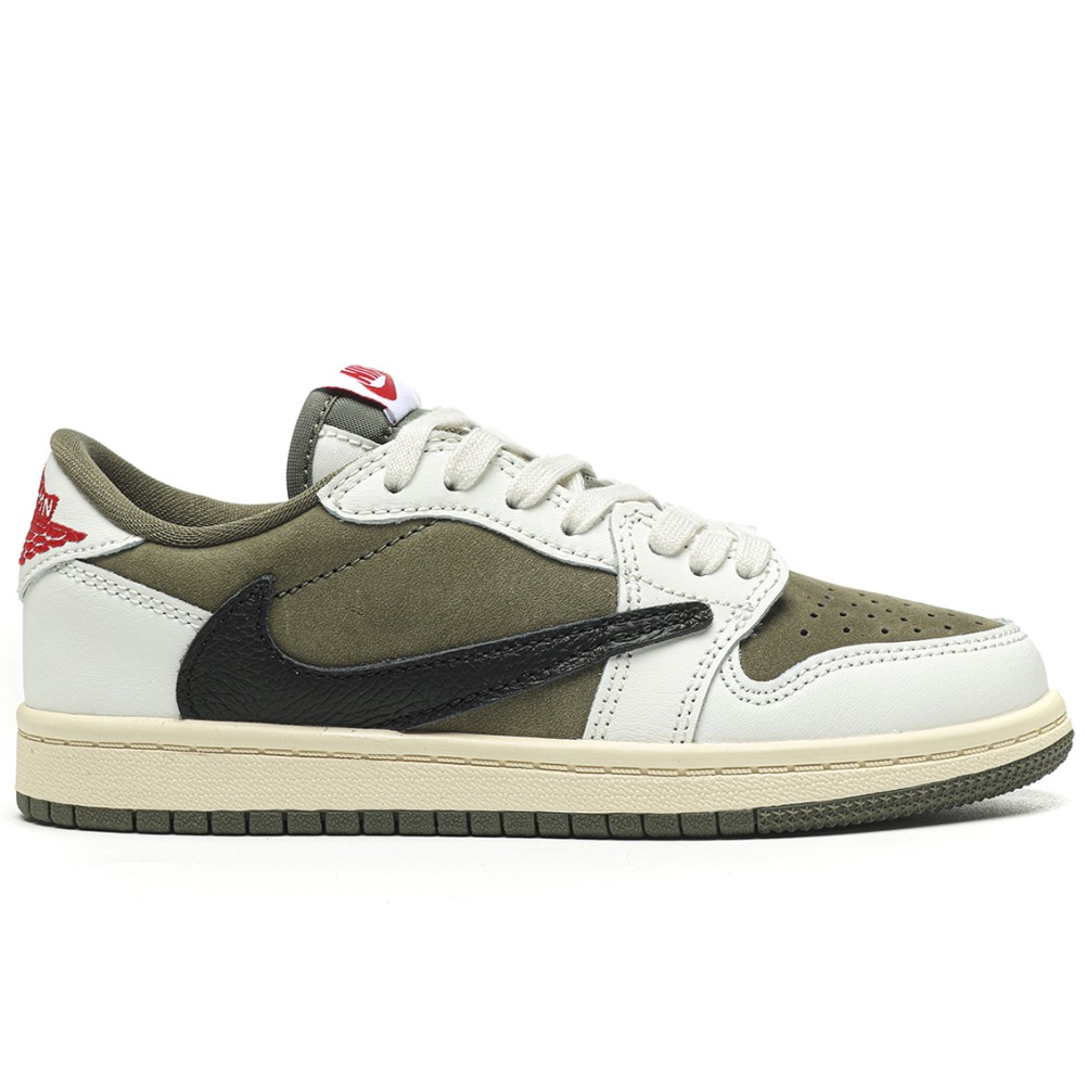 TBkicks Air Jordan 1 Retro Low OG SP Travis Scott Medium Olive (PS)