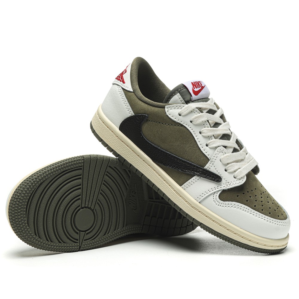 TBkicks Air Jordan 1 Retro Low OG SP Travis Scott Medium Olive (PS)