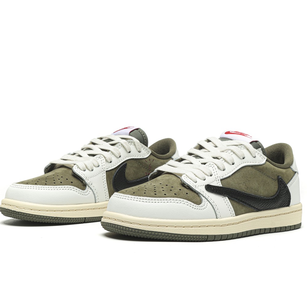 TBkicks Air Jordan 1 Retro Low OG SP Travis Scott Medium Olive (PS)