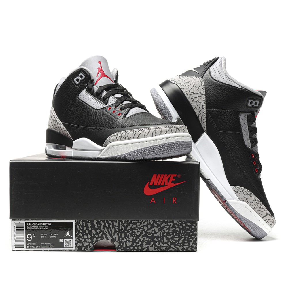 TBkicks Air Jordan 3 Retro OG Black Cement (2024)