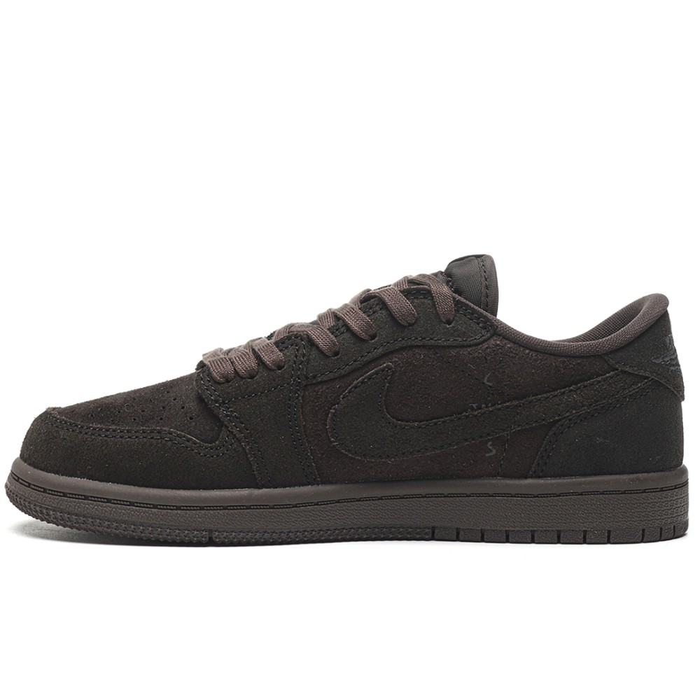 TBkicks Travis Scott Air Jordan 1 Retro Low OG SP Velvet Brown (PS)