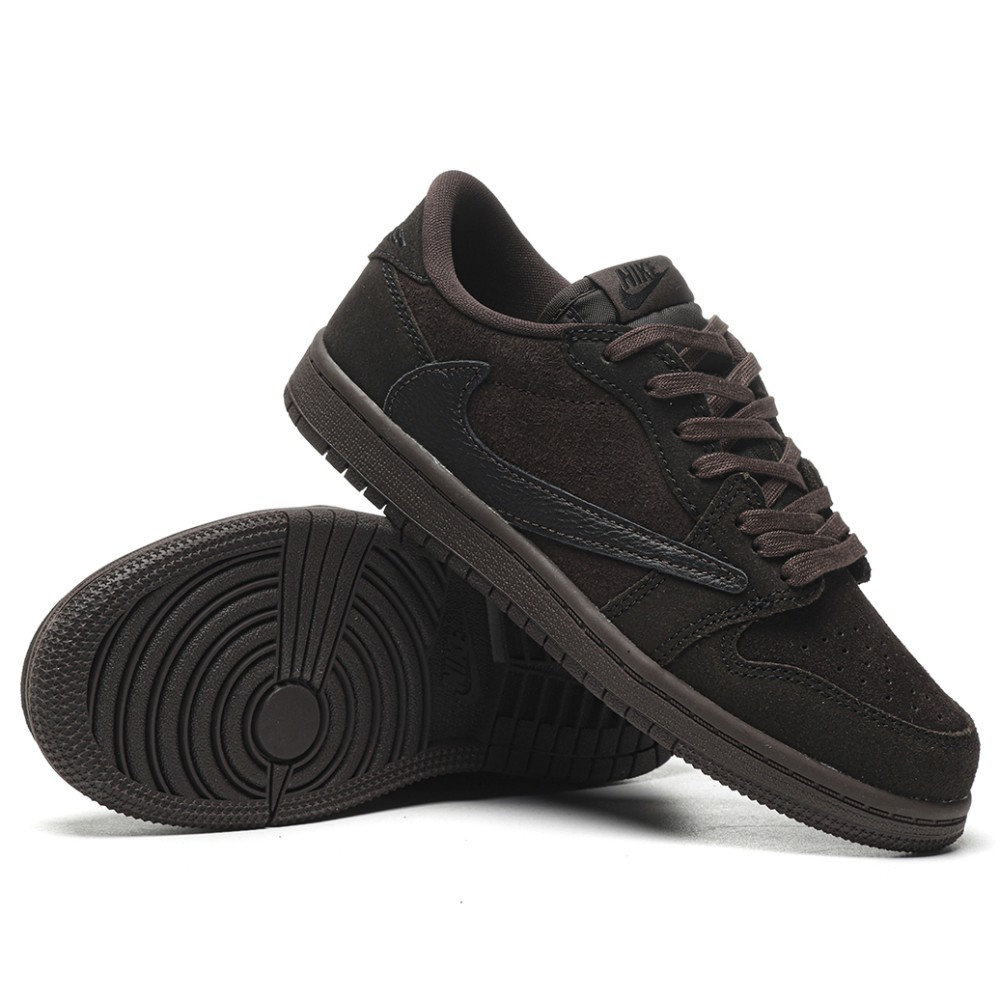 TBkicks Travis Scott Air Jordan 1 Retro Low OG SP Velvet Brown (PS)