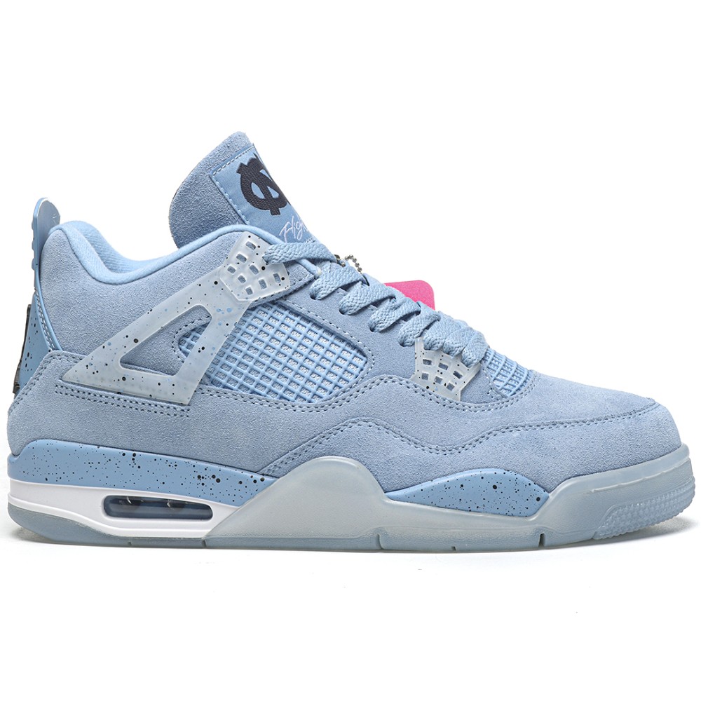 TBkicks Jordan 4 Retro 'UNC Football' PE Blue