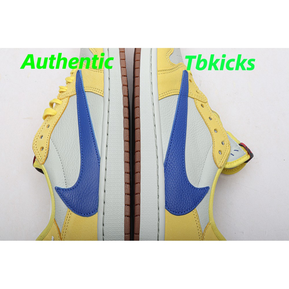 TBkicks Travis Scott Air Jordan 1 Retro Low OG SP Canary