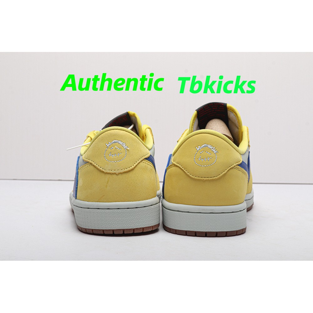 TBkicks Travis Scott Air Jordan 1 Retro Low OG SP Canary