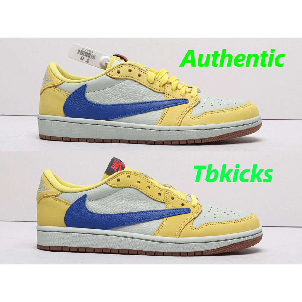 TBkicks Travis Scott Air Jordan 1 Retro Low OG SP Canary