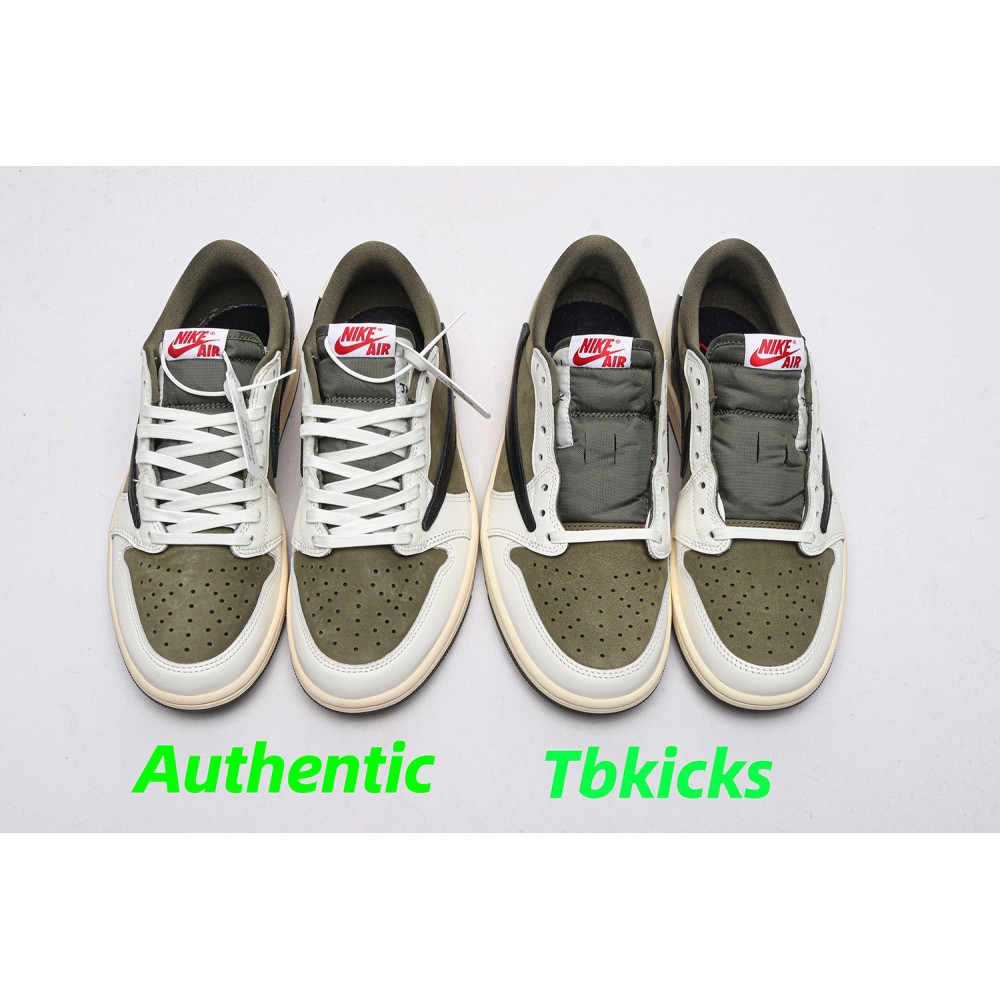 TBkicks Travis Scott Air Jordan 1  Low OG "Medium Olive"