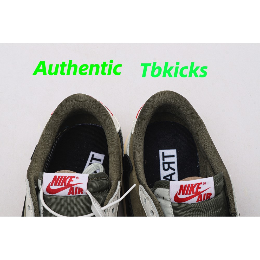 TBkicks Travis Scott Air Jordan 1  Low OG "Medium Olive"