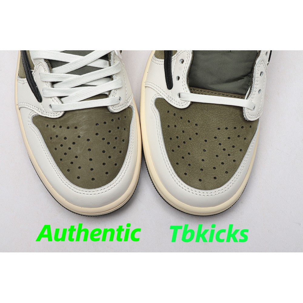 TBkicks Travis Scott Air Jordan 1  Low OG "Medium Olive"