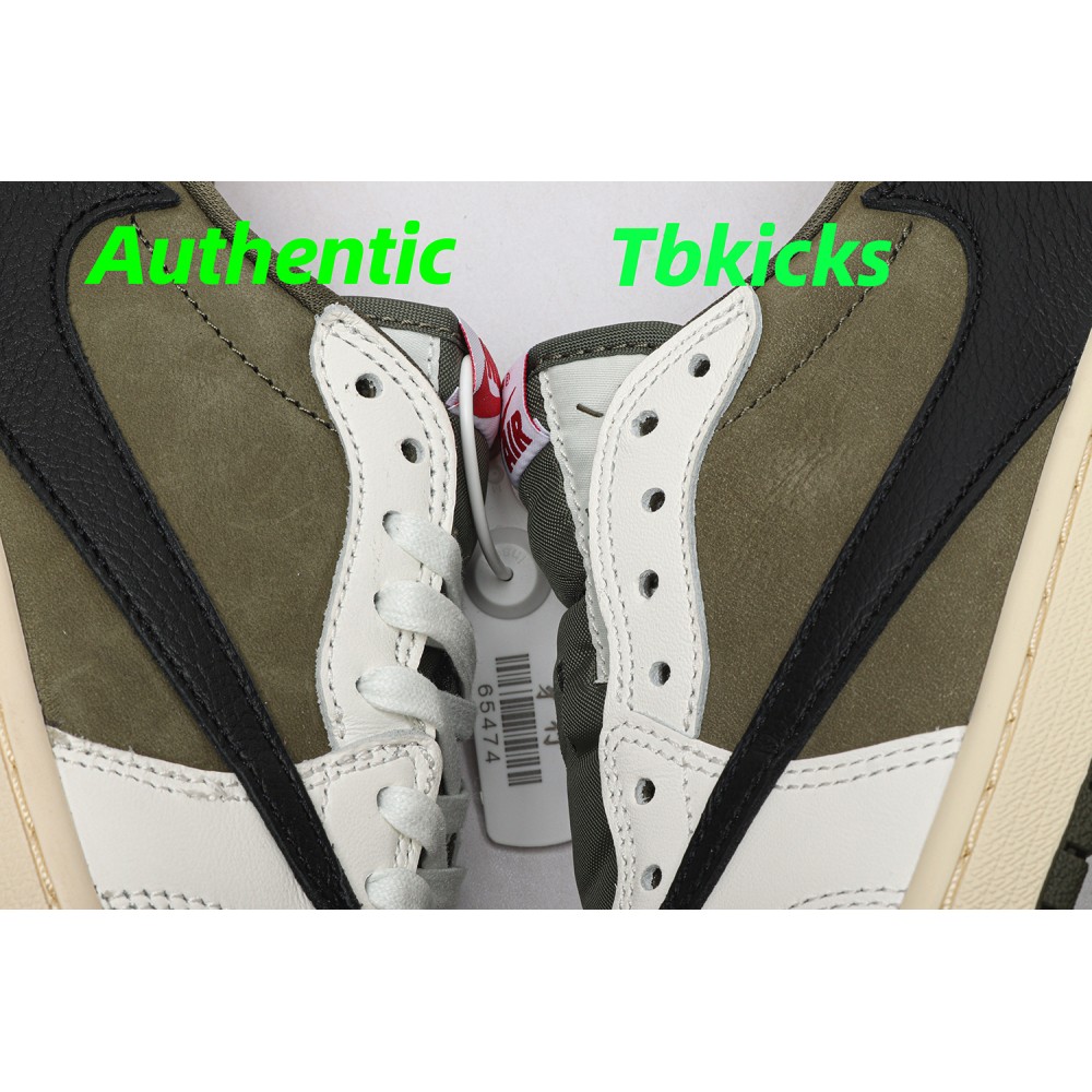 TBkicks Travis Scott Air Jordan 1  Low OG "Medium Olive"