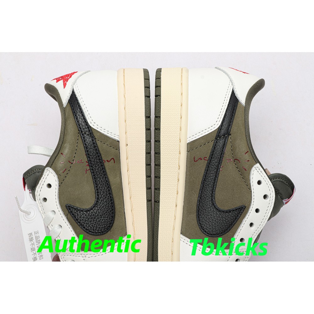 TBkicks Travis Scott Air Jordan 1  Low OG "Medium Olive"