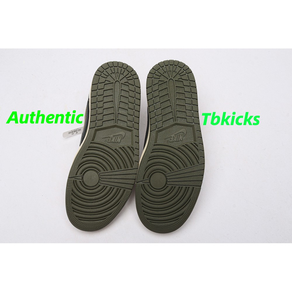 TBkicks Travis Scott Air Jordan 1  Low OG "Medium Olive"